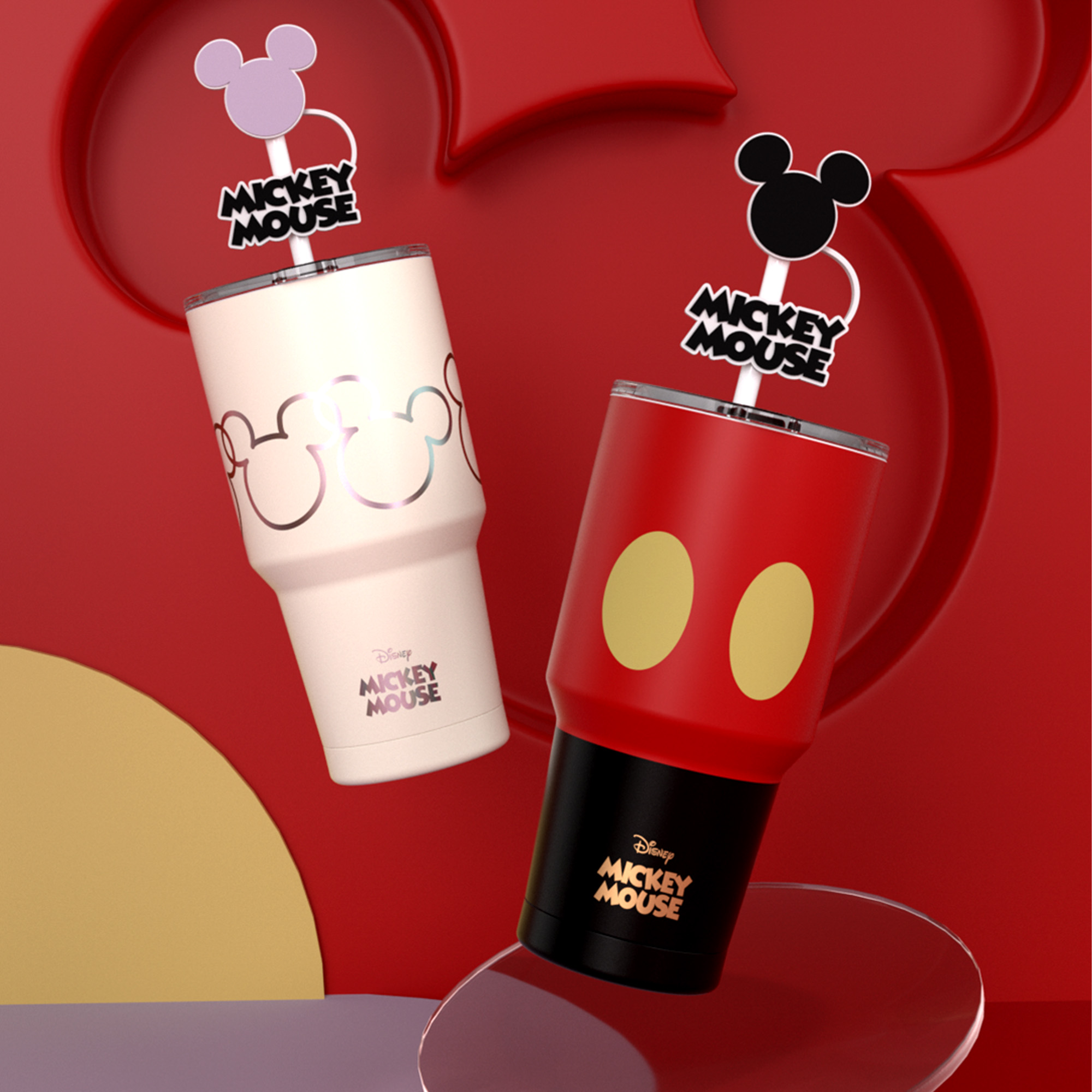 ディズニー タンブラー 海外限定 ミッキー 100周年 中国 上海 ミッキー 